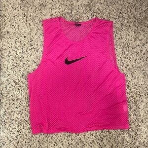 Vintage Nike Pink Sleeveless Cropped Muscle Tee
